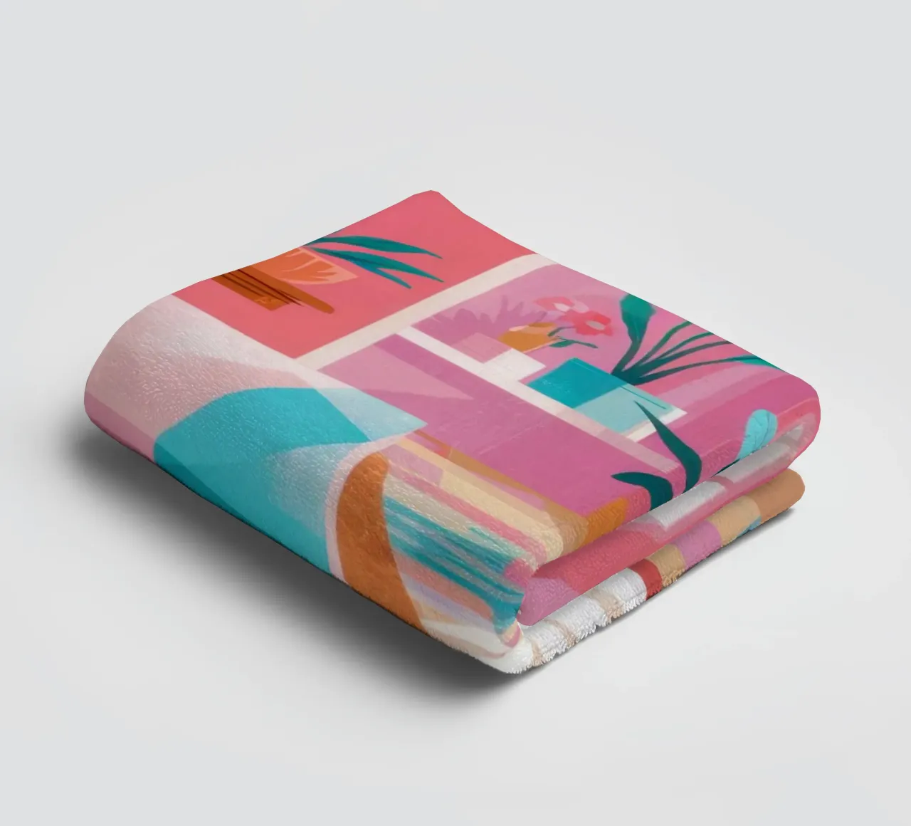 Pastel Living Room towel by Flock Reverie