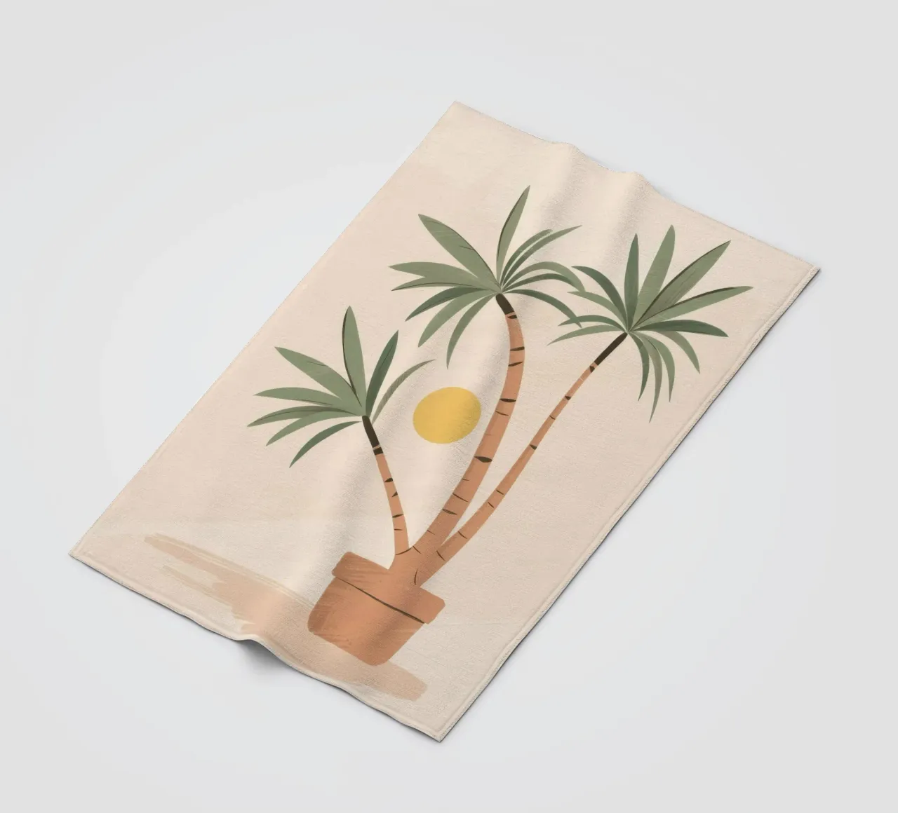 Palma in vaso Simplicity coperta in pile da Prism Ritual