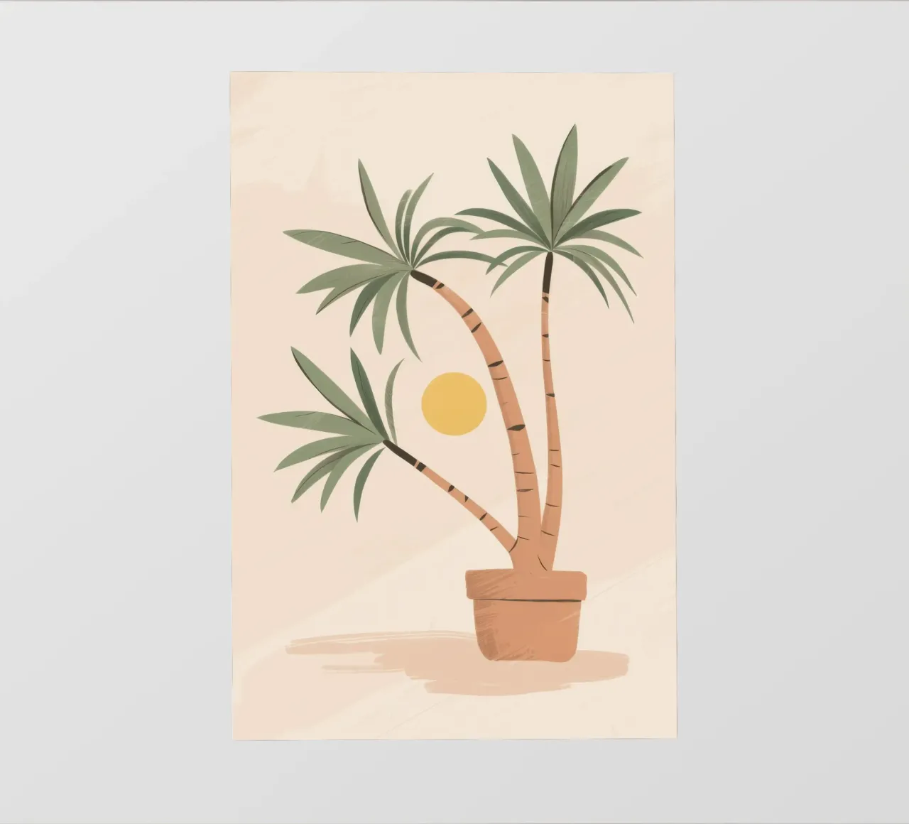 Palma in vaso Simplicity pellicola backlit da Prism Ritual