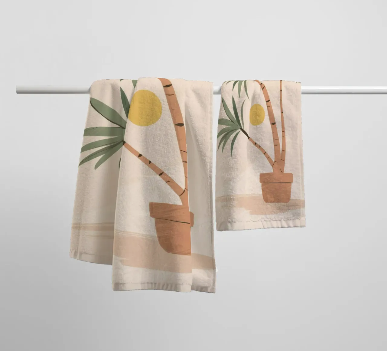 Palma in vaso Simplicity asciugamano da bagno da Prism Ritual