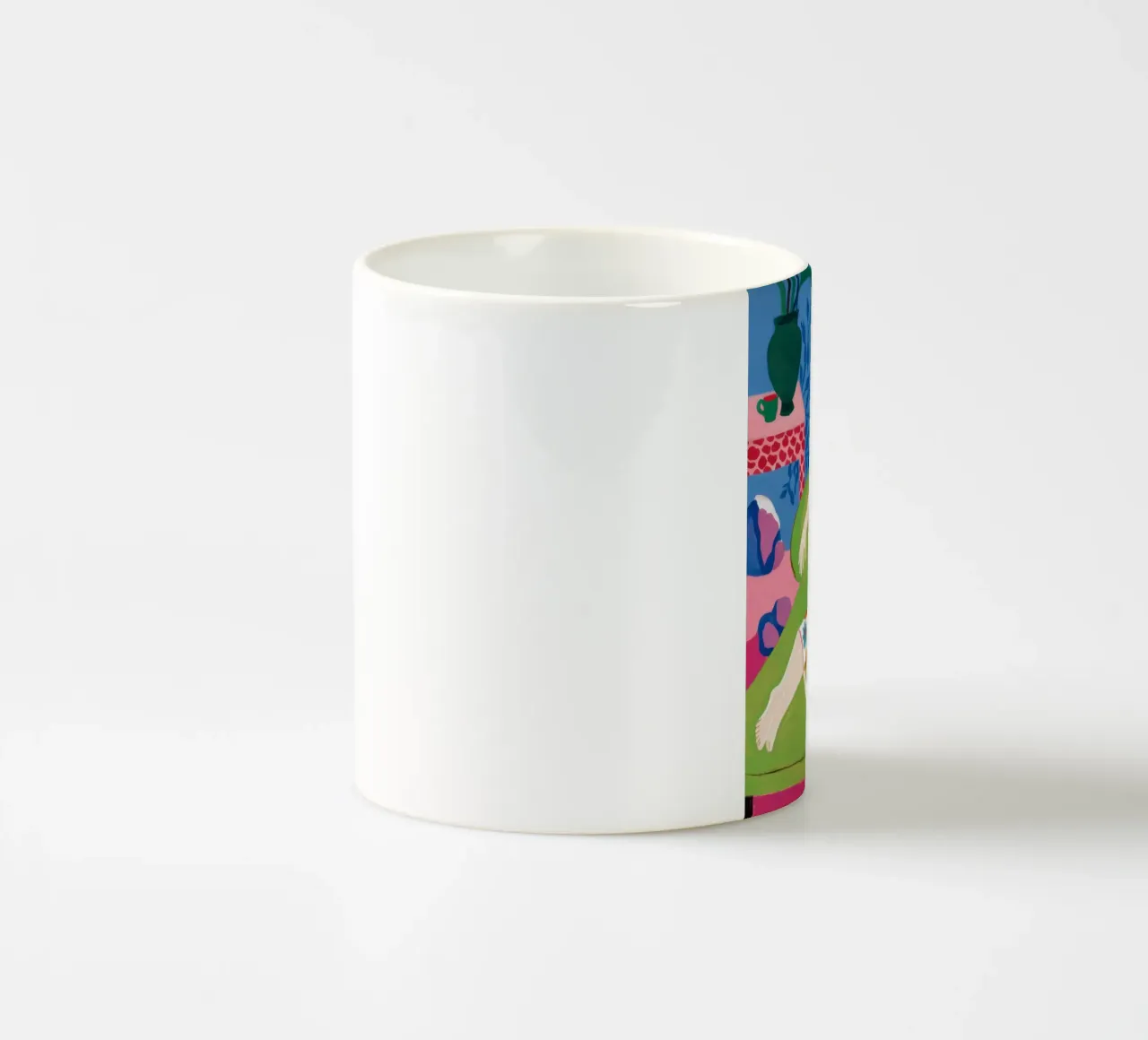 Riposo floreale verdeggiante tazza in ceramica da Prism Ritual