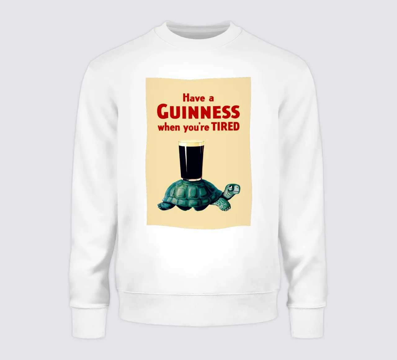 Poster d'epoca della Tartaruga Guinness felpa da Laudiashop