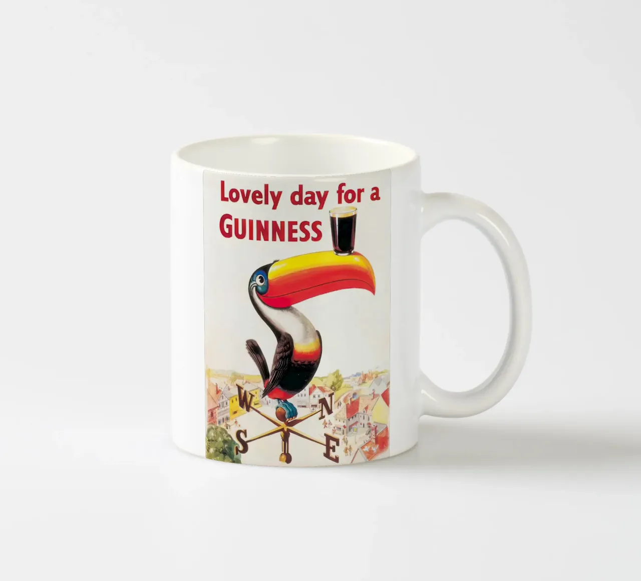 Poster d'epoca della Guinness Bird tazza in ceramica da Laudiashop