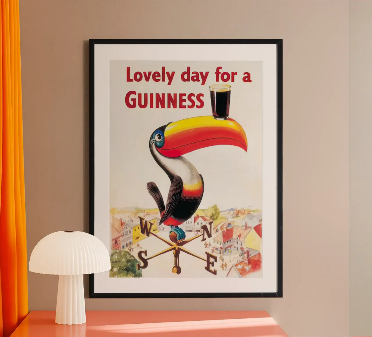 Poster d'epoca della Guinness Bird carta hahnemühle da Laudiashop