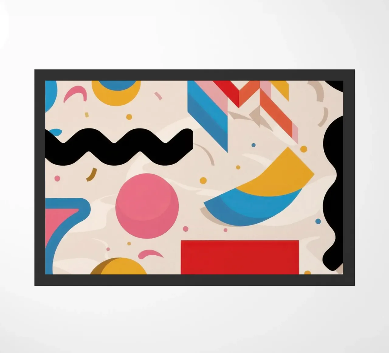 Rhythmic Form Collage doormat by Prism Ritual