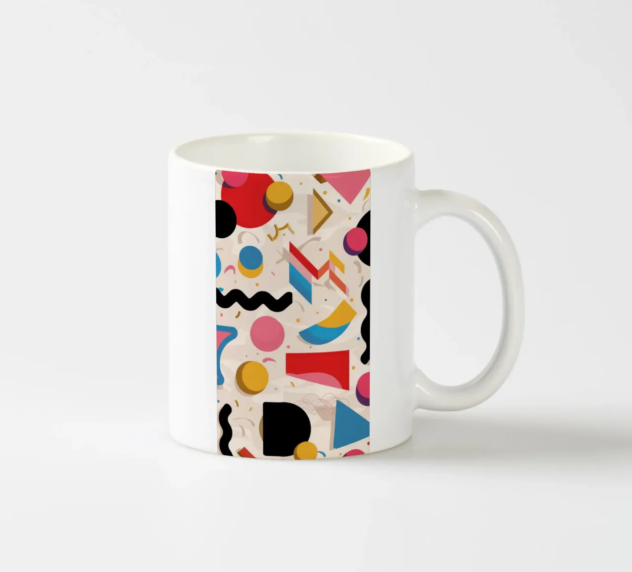 Collage di forme ritmiche tazza in ceramica da Prism Ritual