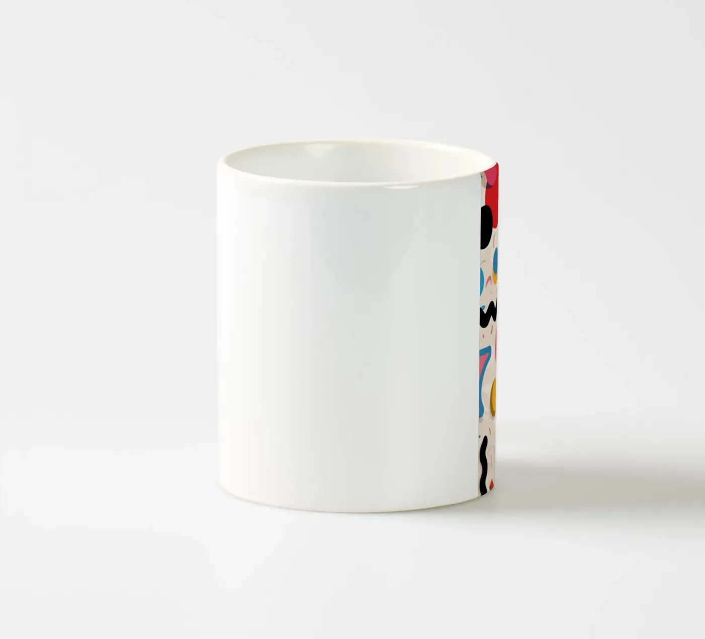 Rhythmic Form Collage ceramic mug by Prism Ritual