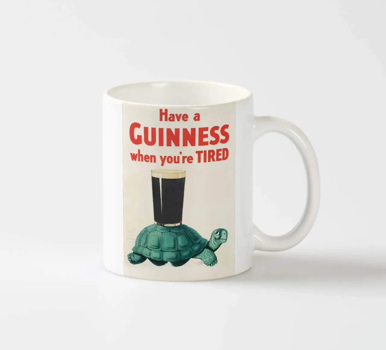 Prendi un poster della Tartaruga Guinness tazza in ceramica da Laudiashop