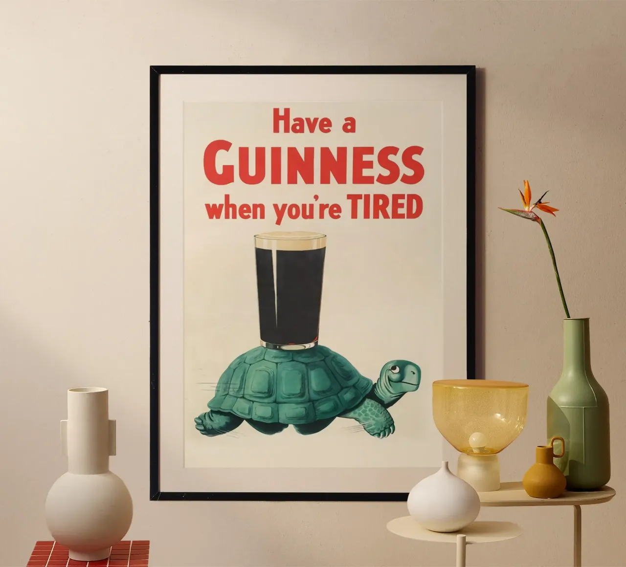 Prendi un poster della Tartaruga Guinness carta hahnemühle da Laudiashop