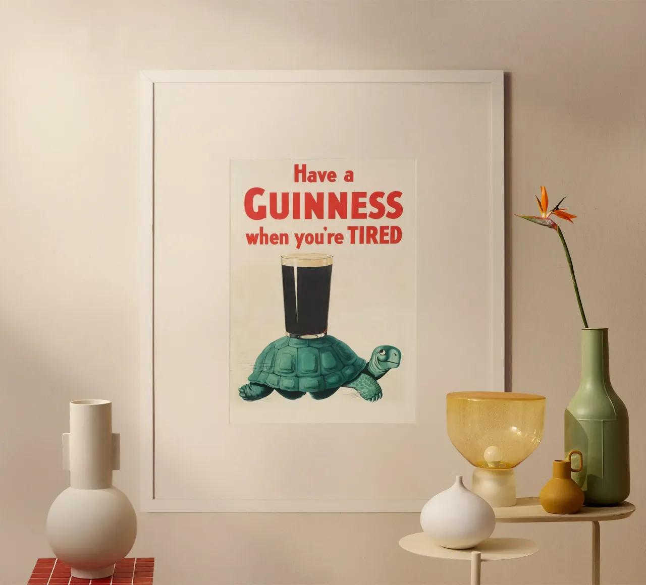 Prendi un poster della Tartaruga Guinness carta hahnemühle da Laudiashop