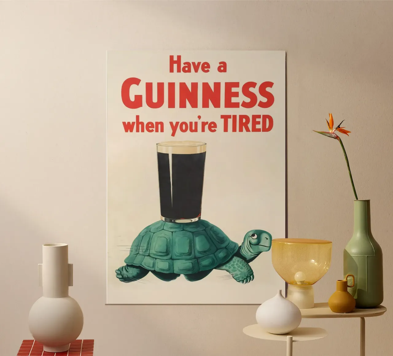 Prendi un poster della Tartaruga Guinness carta hahnemühle da Laudiashop
