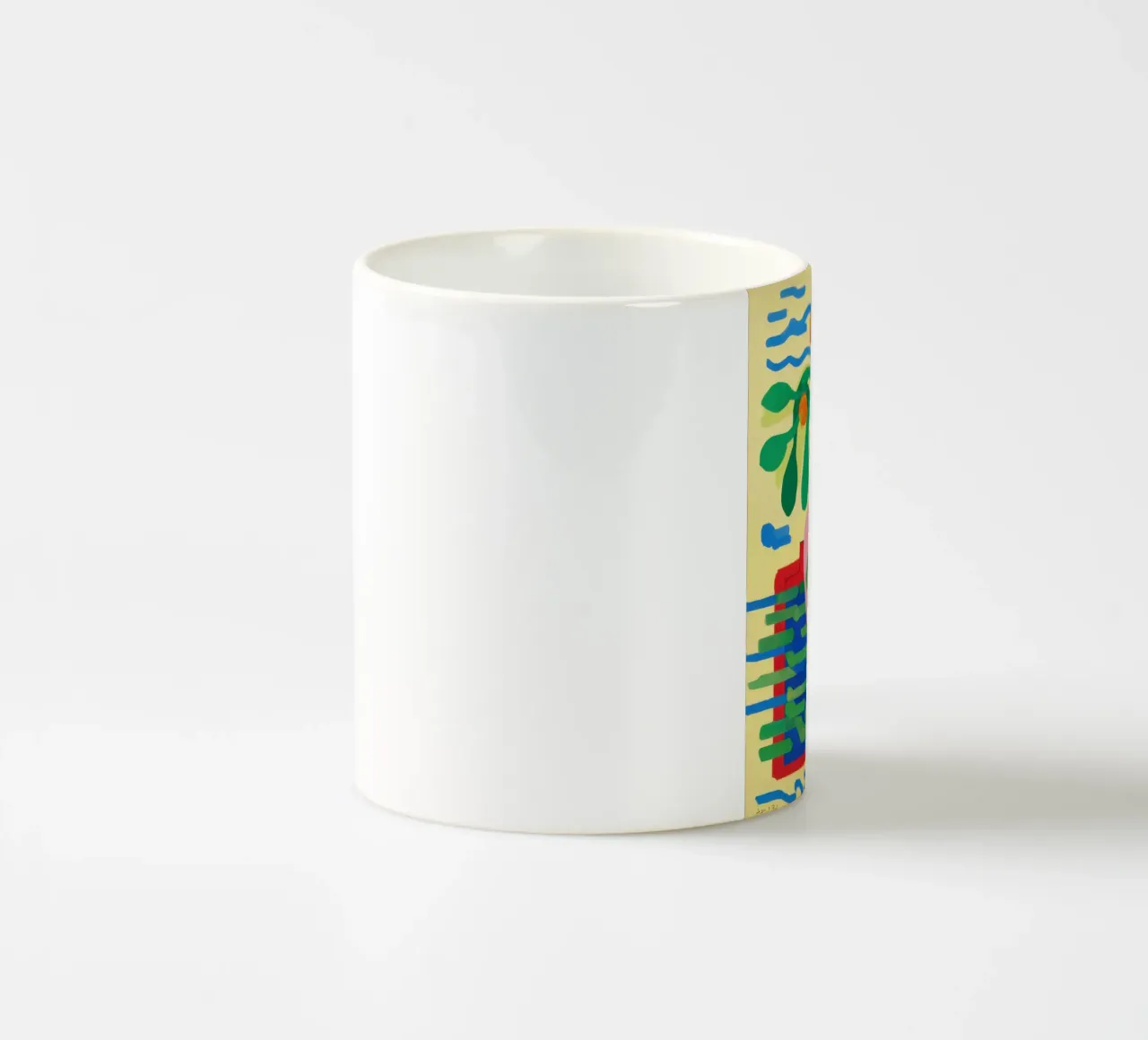 Vibrante natura morta astratta tazza in ceramica da Flock Reverie