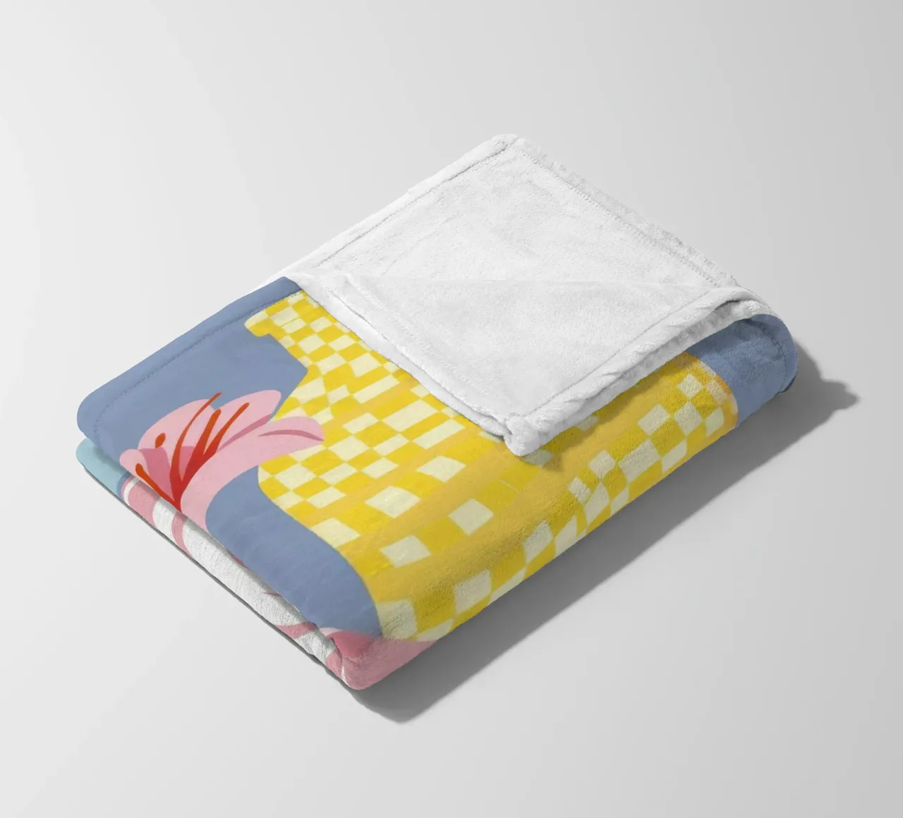 Pumpkin and Vases fleece blanket by Flock Reverie