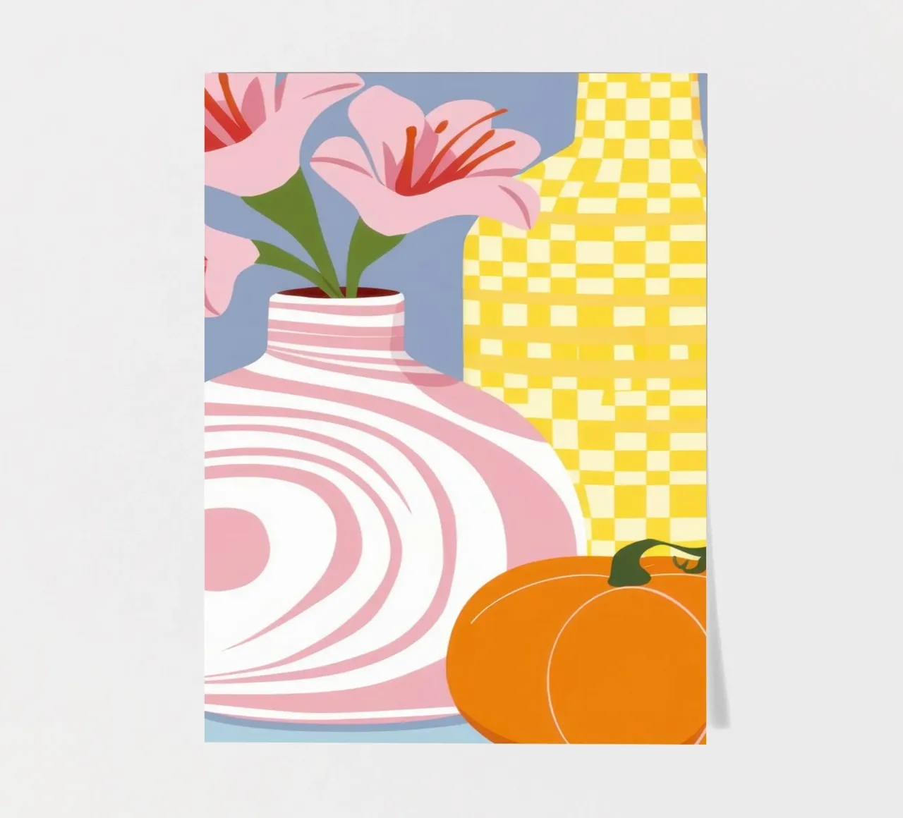 Pumpkin and Vases sticker sheet by Flock Reverie