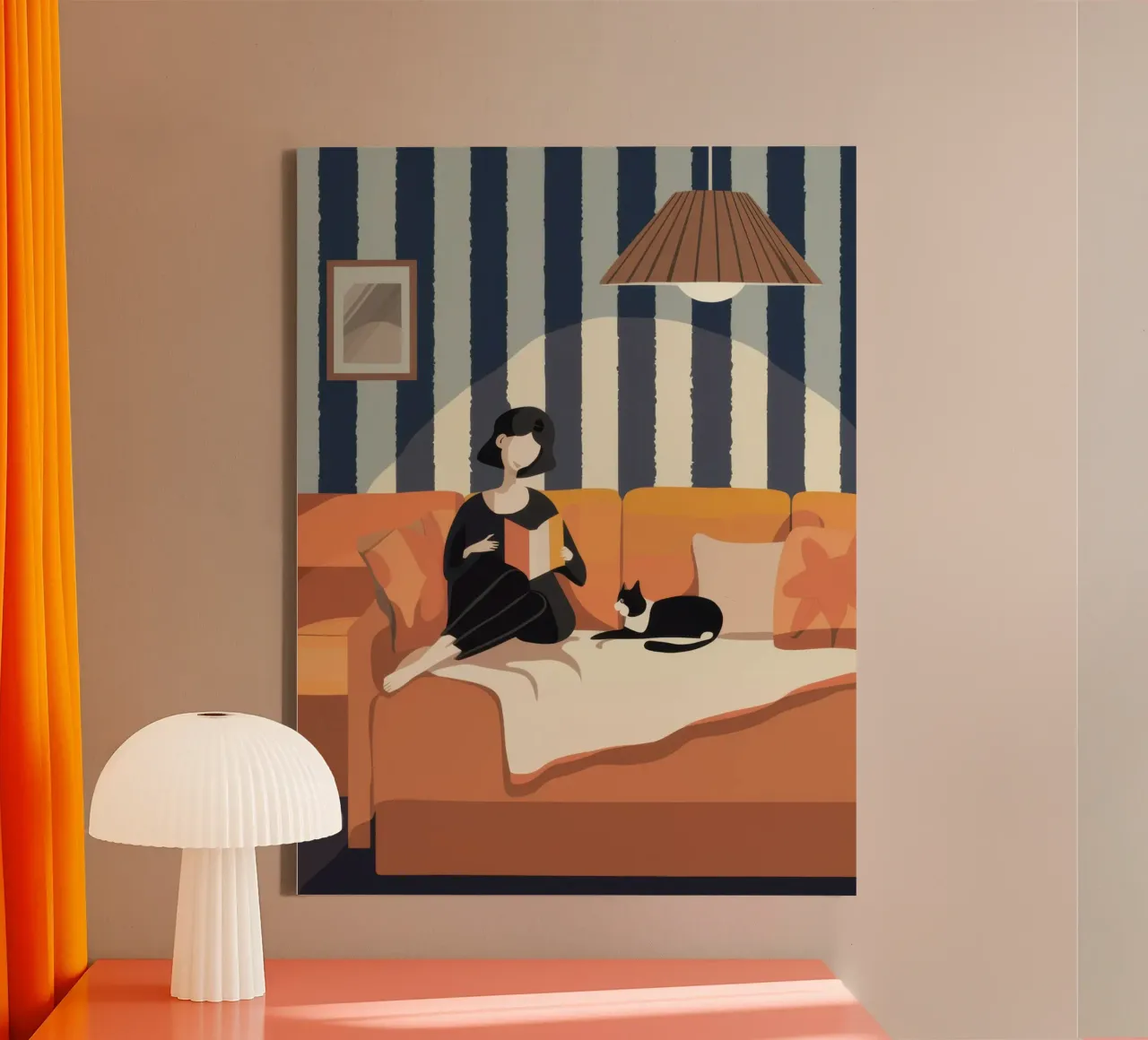 Gezellige metgezellen canvas van Veil Maya