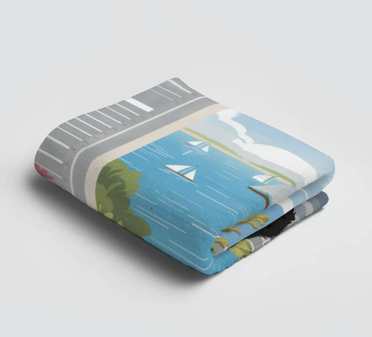 Feline Window Contemplation towel by Veil Maya