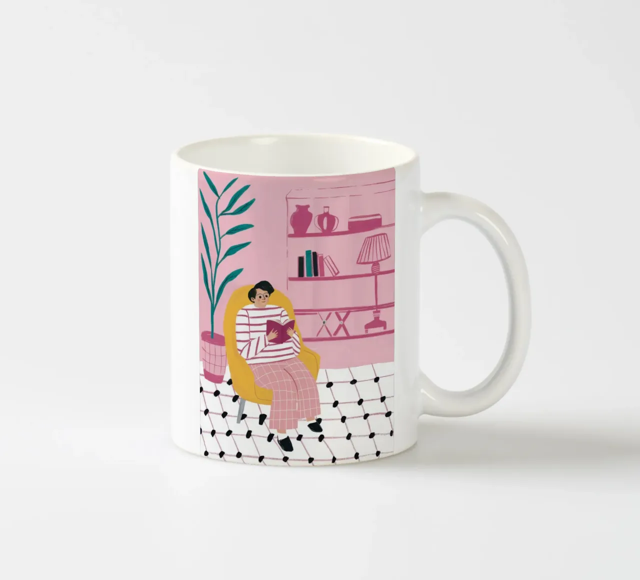 Angolo lettura a pois tazza in ceramica da Prism Ritual
