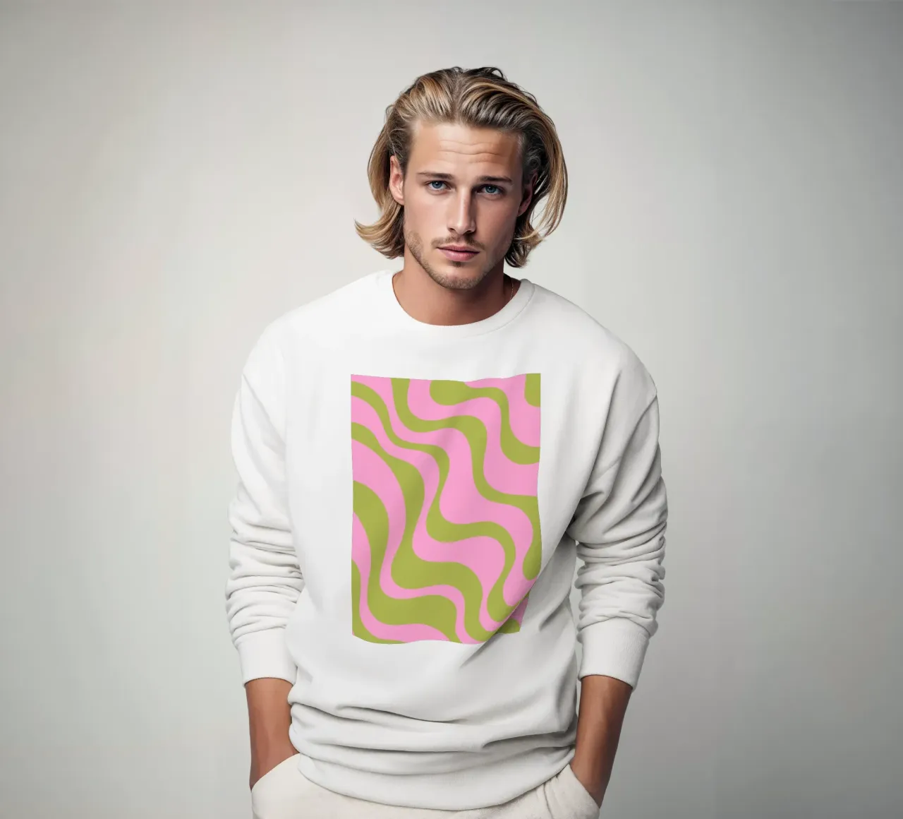 Groovy Retro Abstract Pattern sweatshirt by The Art Club