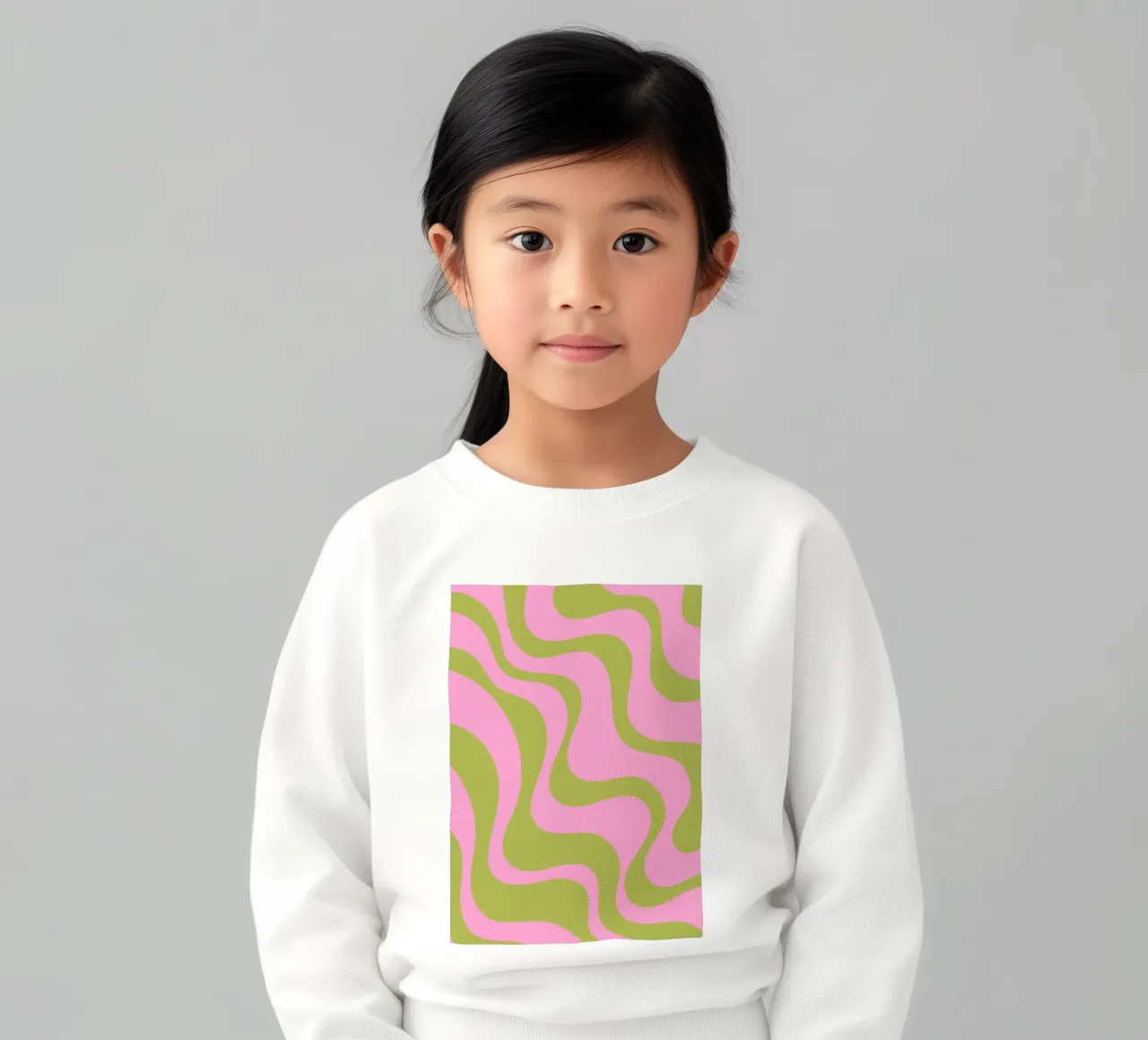 Groovy Retro Abstracto Patrón sudadera para niño de The Art Club