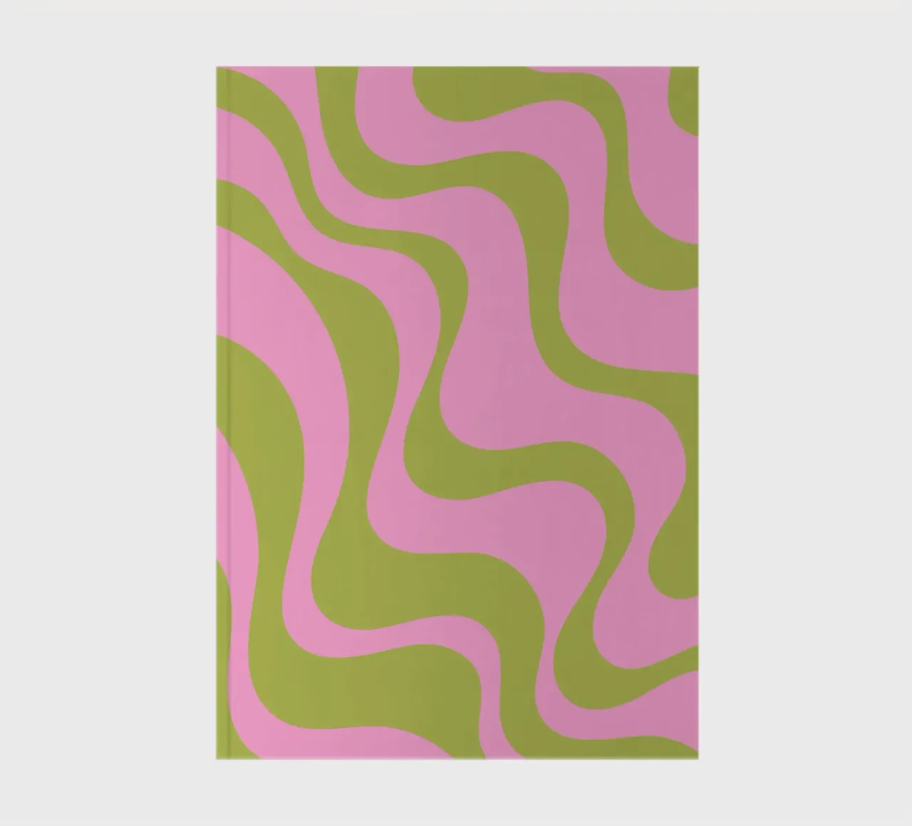 Motif abstrait rétro groovy carnet de notes de The Art Club