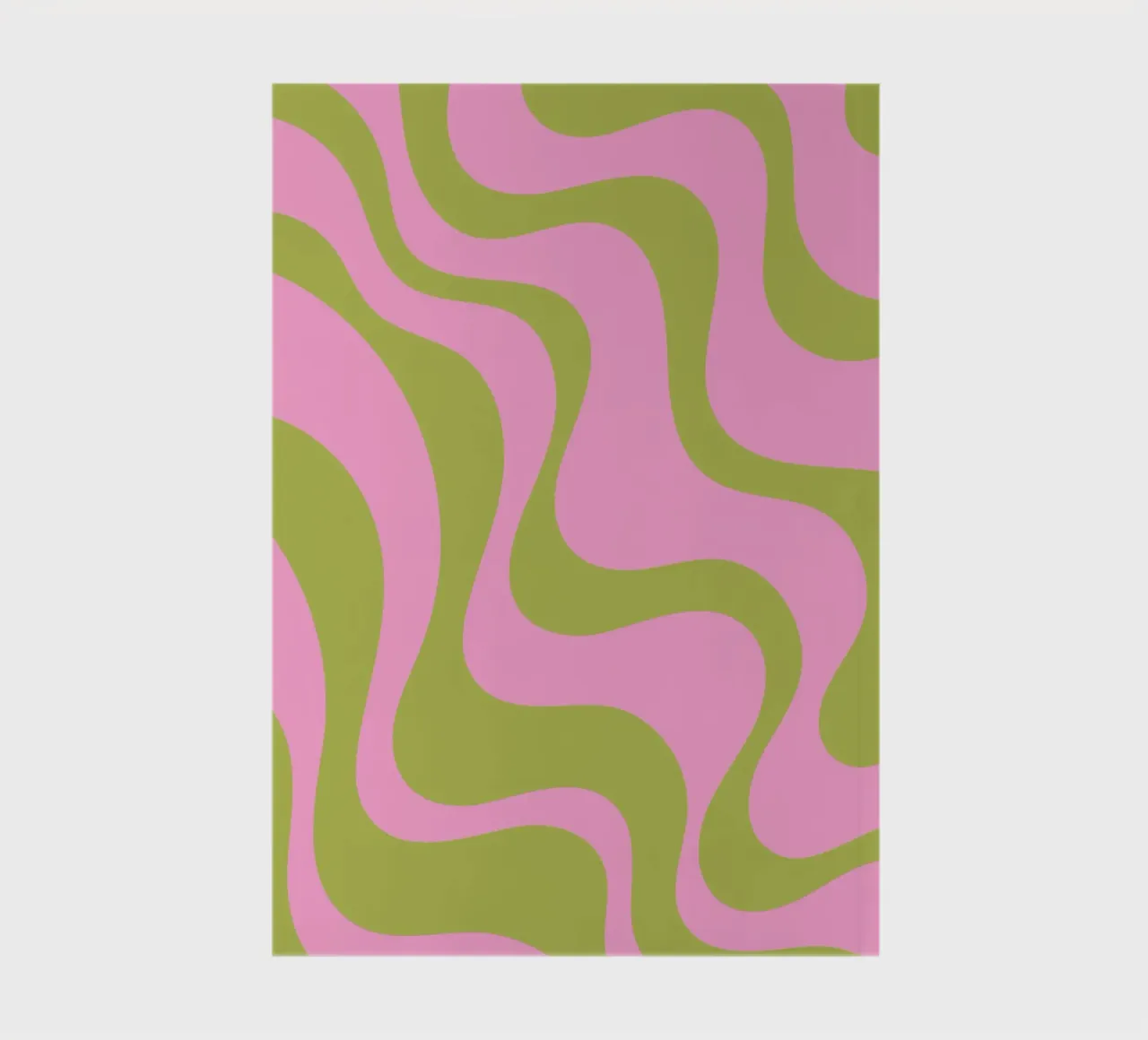 Motif abstrait rétro groovy carnet de notes de The Art Club