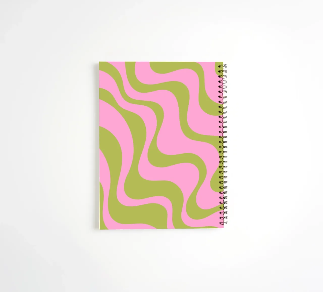 Grooviges abstraktes Retro-Muster Ringbuch von The Art Club