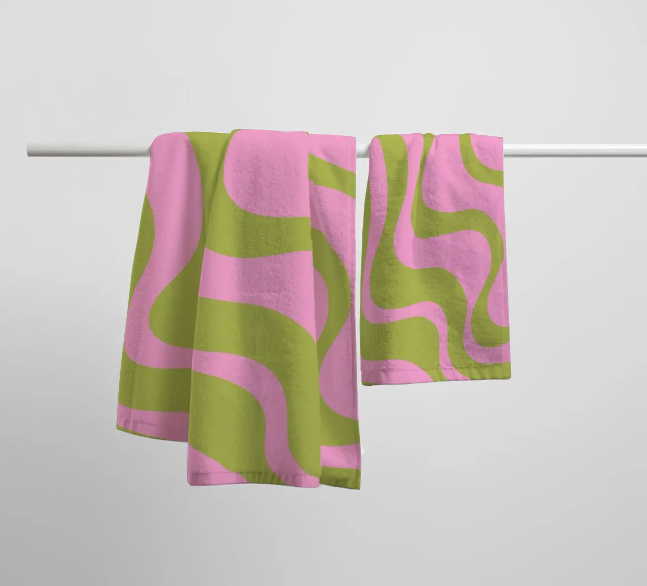 Groovy Retro Abstract Pattern towel by The Art Club