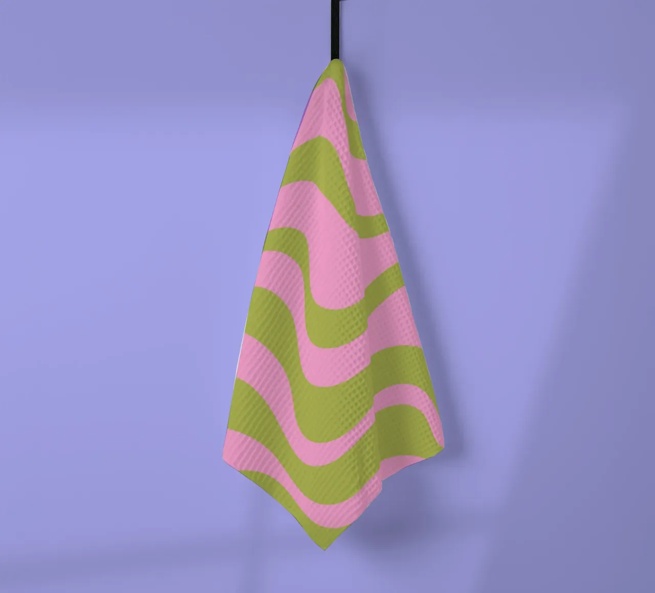 Groovy Retro Abstract Pattern tea towel by The Art Club