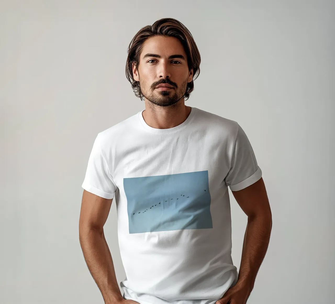 Bird Formation Over the Everglades, Florida t-shirt by byrieneke