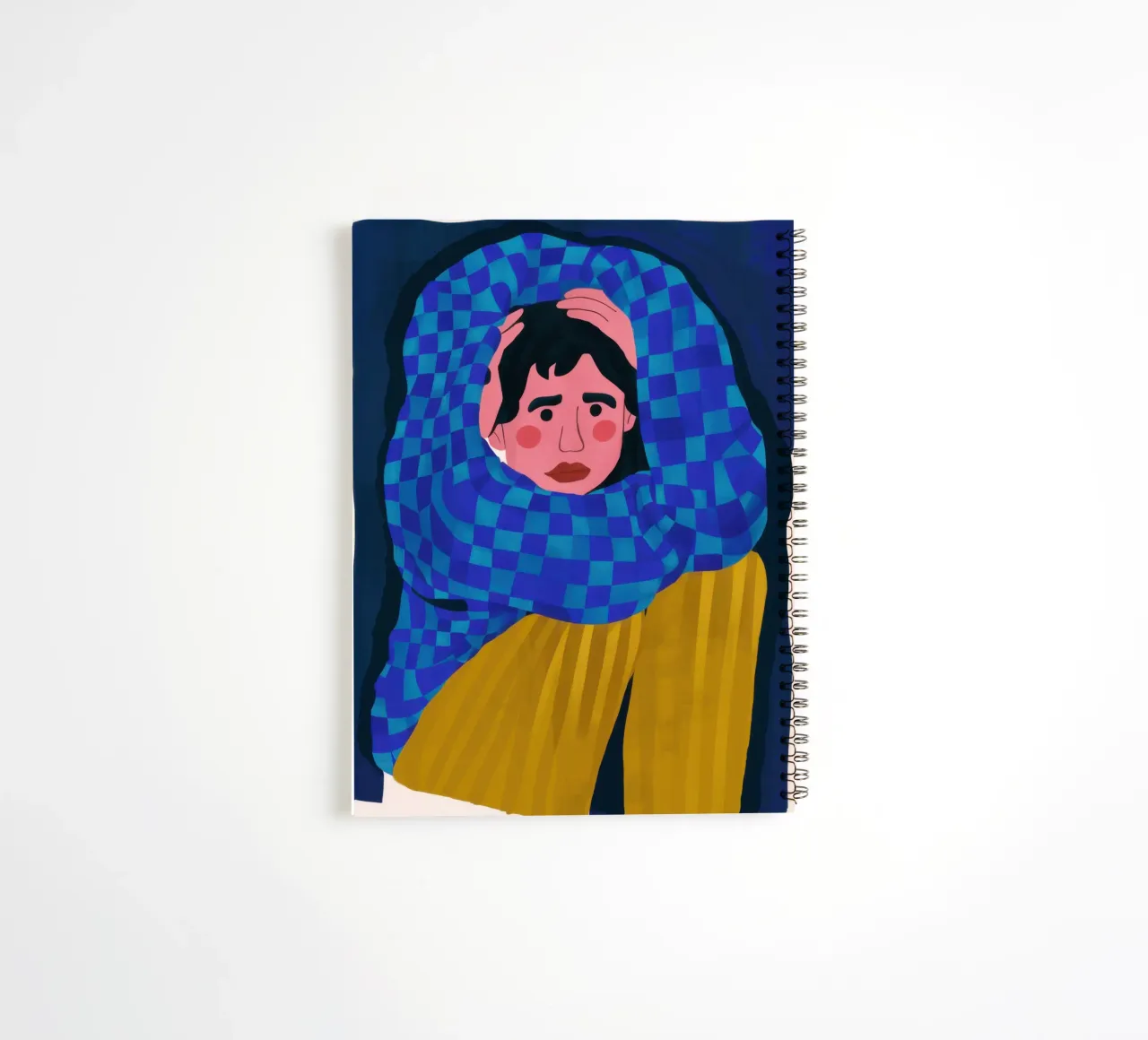 The Anxious Gaze spiral notebook by Flock Reverie