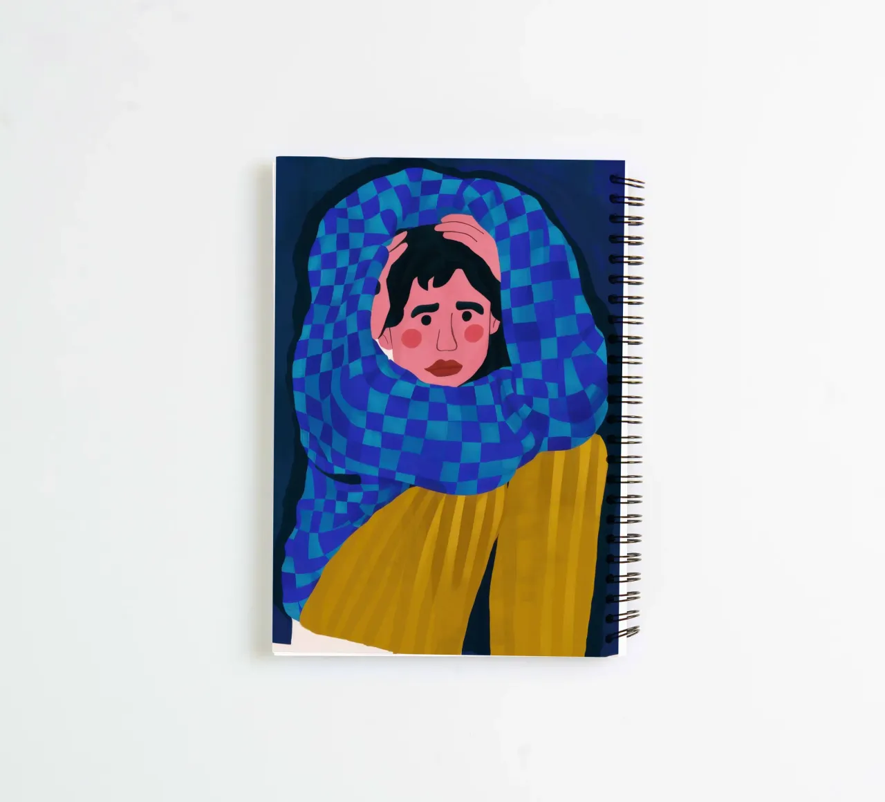 The Anxious Gaze spiral notebook by Flock Reverie