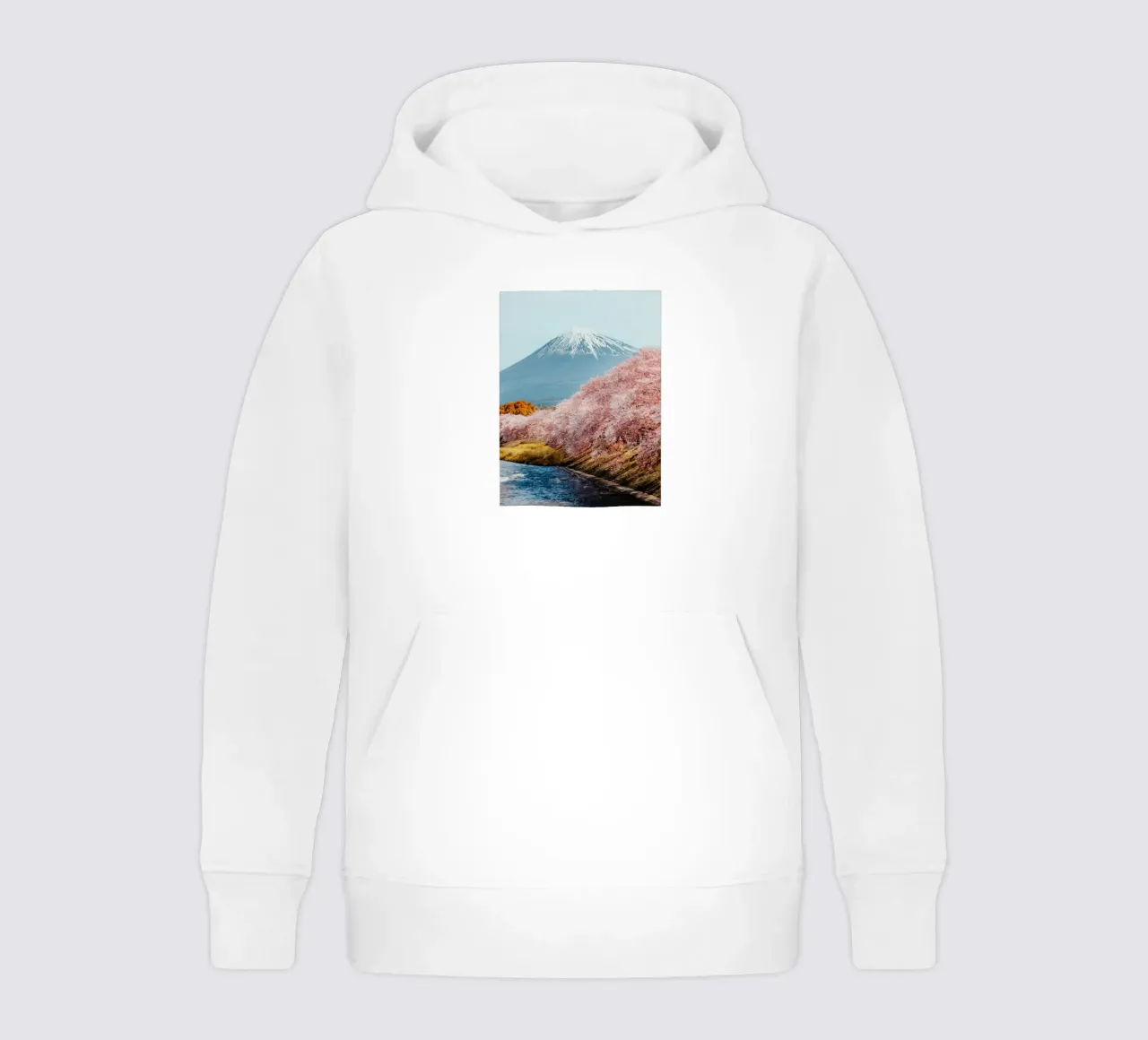 Mt Fuji Sakura kids hoodie by Travel