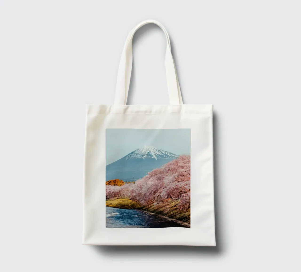 Mt Fuji Sakura tote bag by Travel