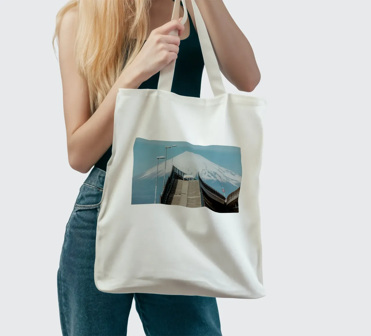 Autostrada del Monte Fuji borsa in juta da Travel