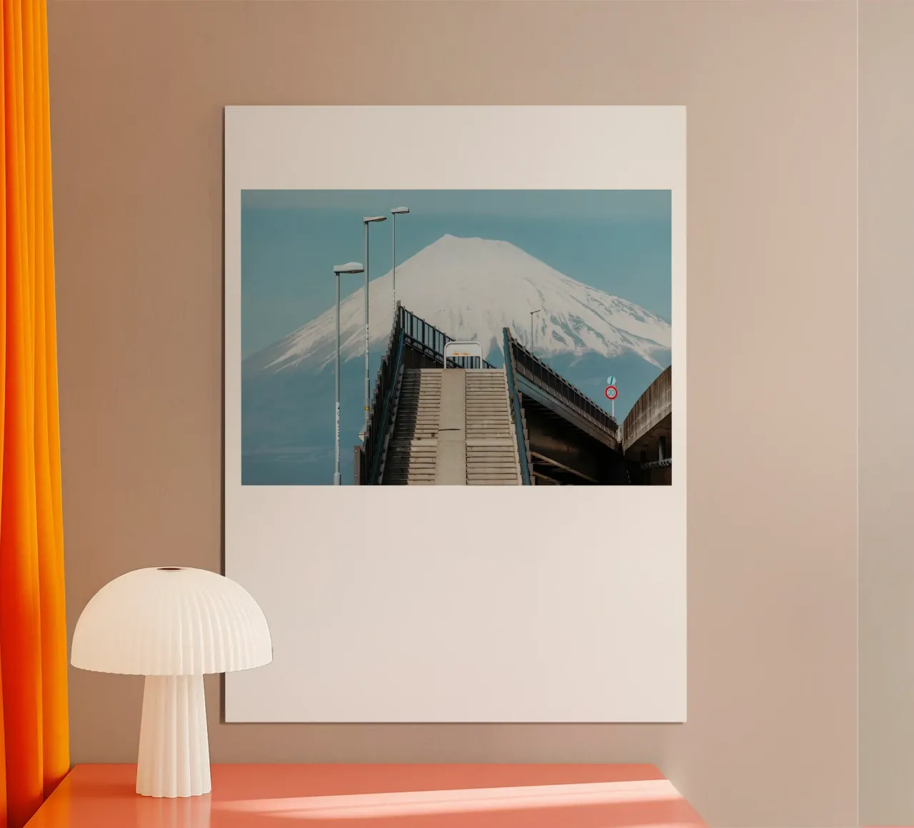 Autostrada del Monte Fuji carta hahnemühle da Travel