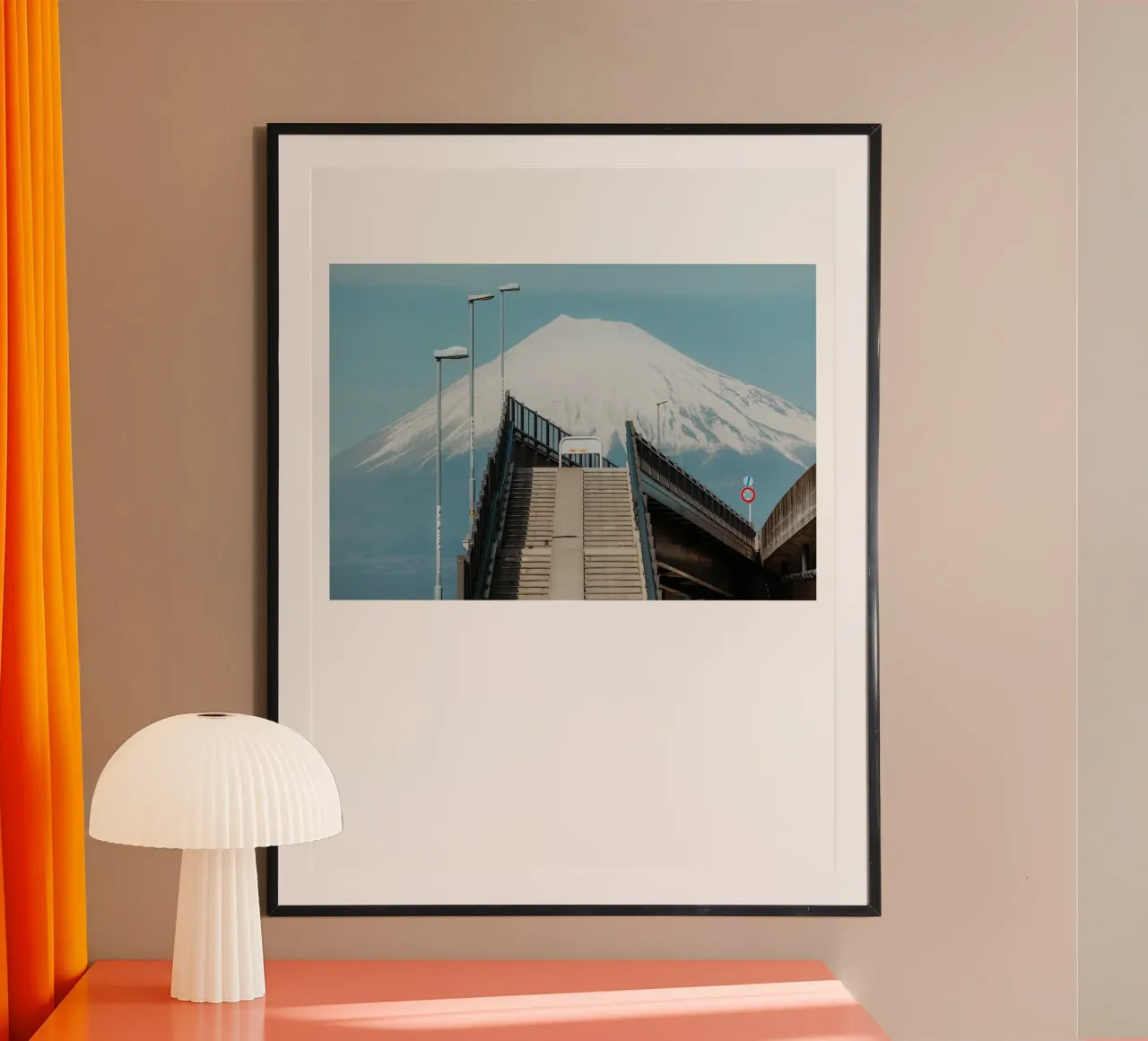 Autostrada del Monte Fuji carta hahnemühle da Travel