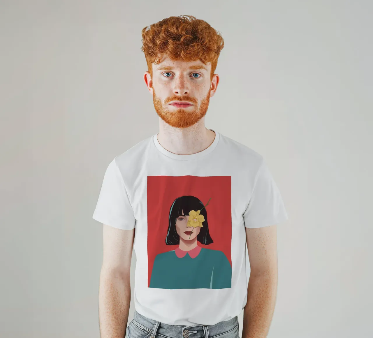 Petalo sguardo cremisi t-shirt da Prism Ritual