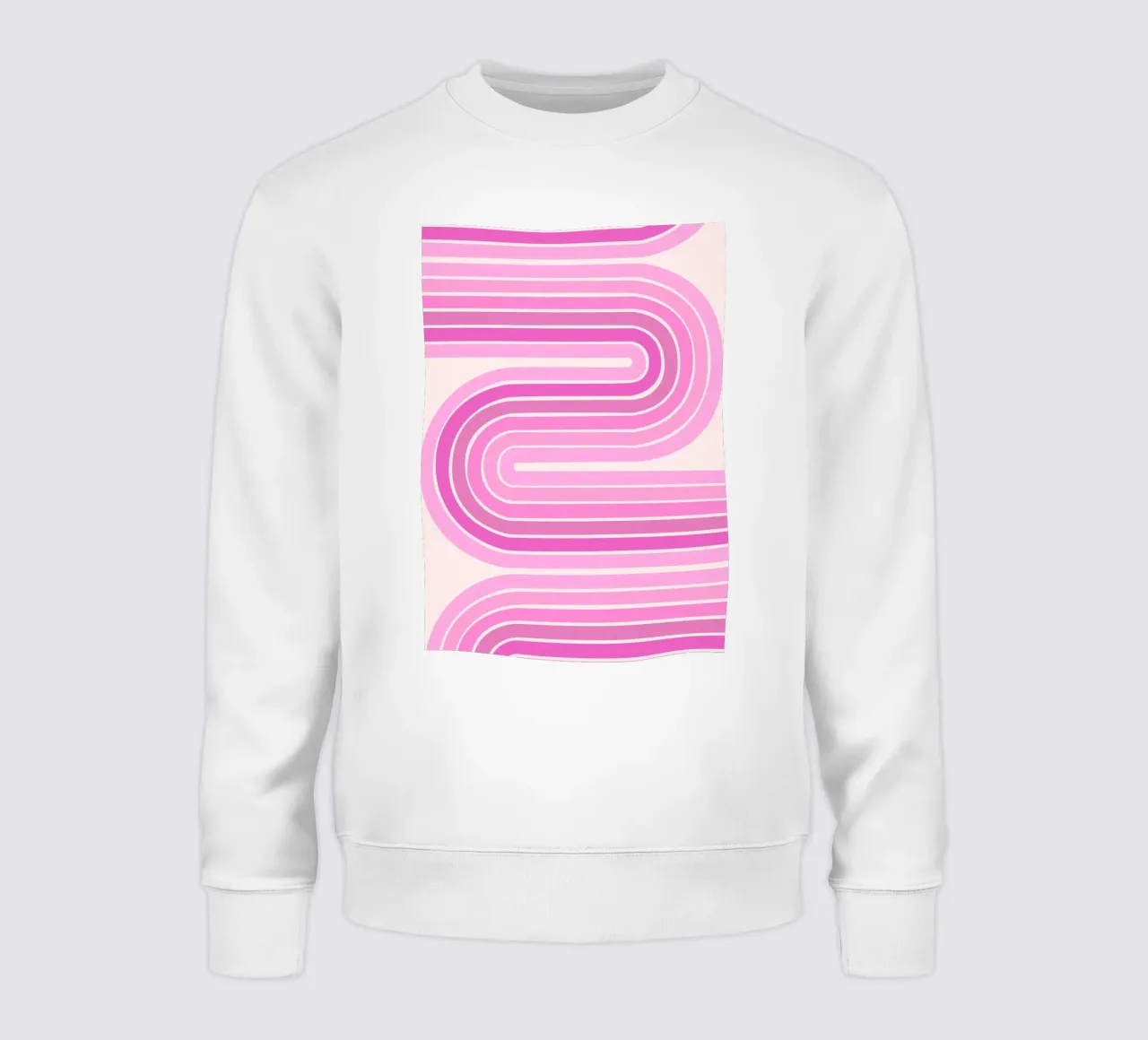 Design retrò a linee curve felpa da The Art Club