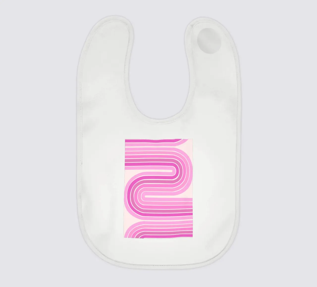 Design retrò a linee curve bavaglino da The Art Club