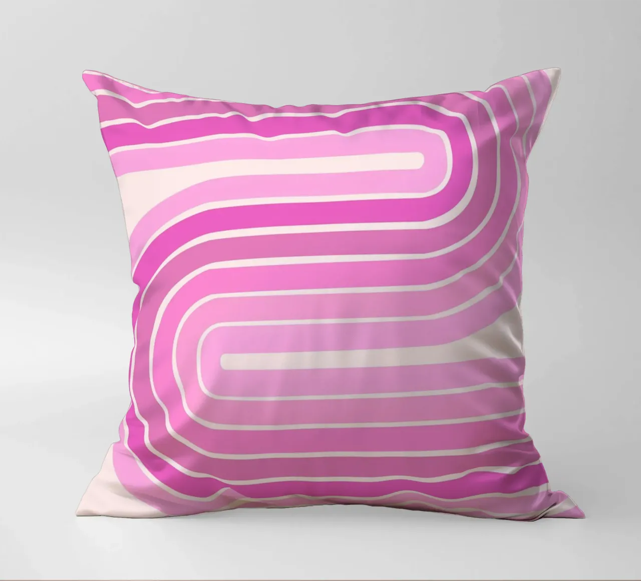 Design retrò a linee curve cuscino da The Art Club