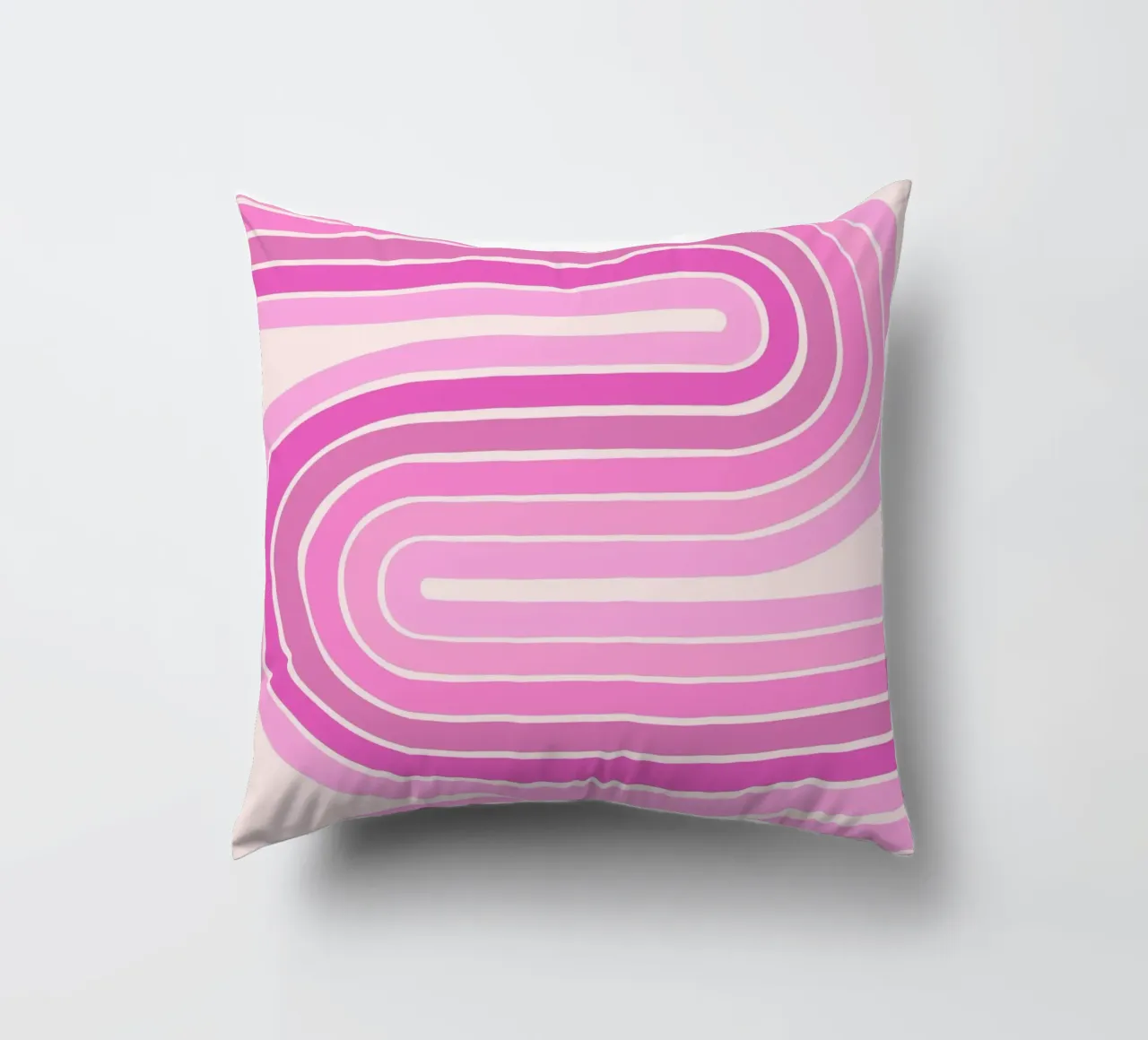 Design retrò a linee curve cuscino da The Art Club