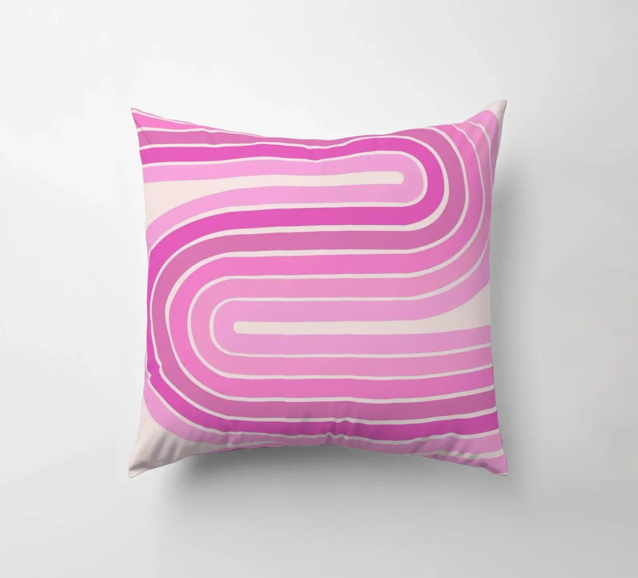 Design retrò a linee curve cuscino da The Art Club