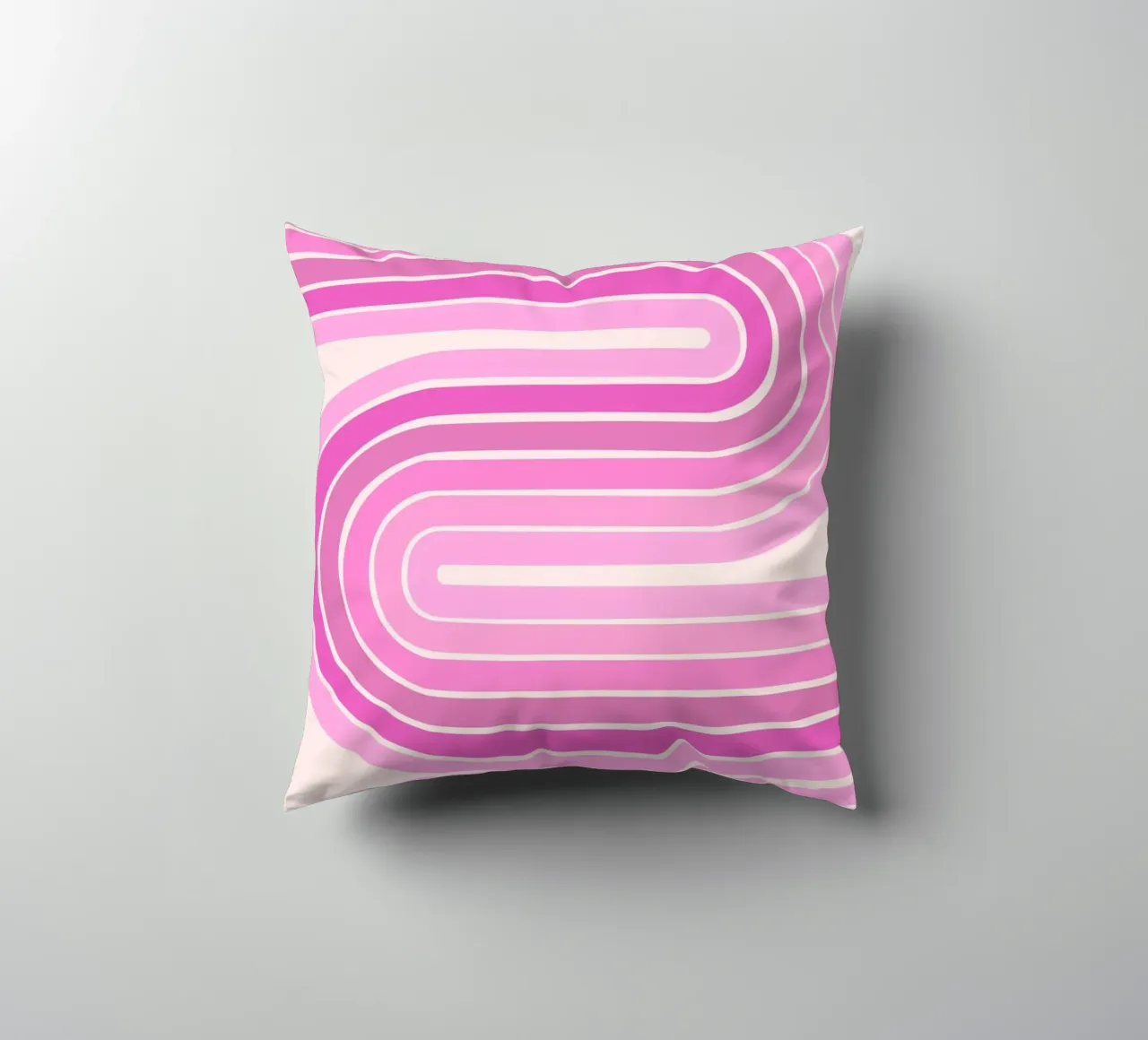 Design retrò a linee curve cuscino da The Art Club