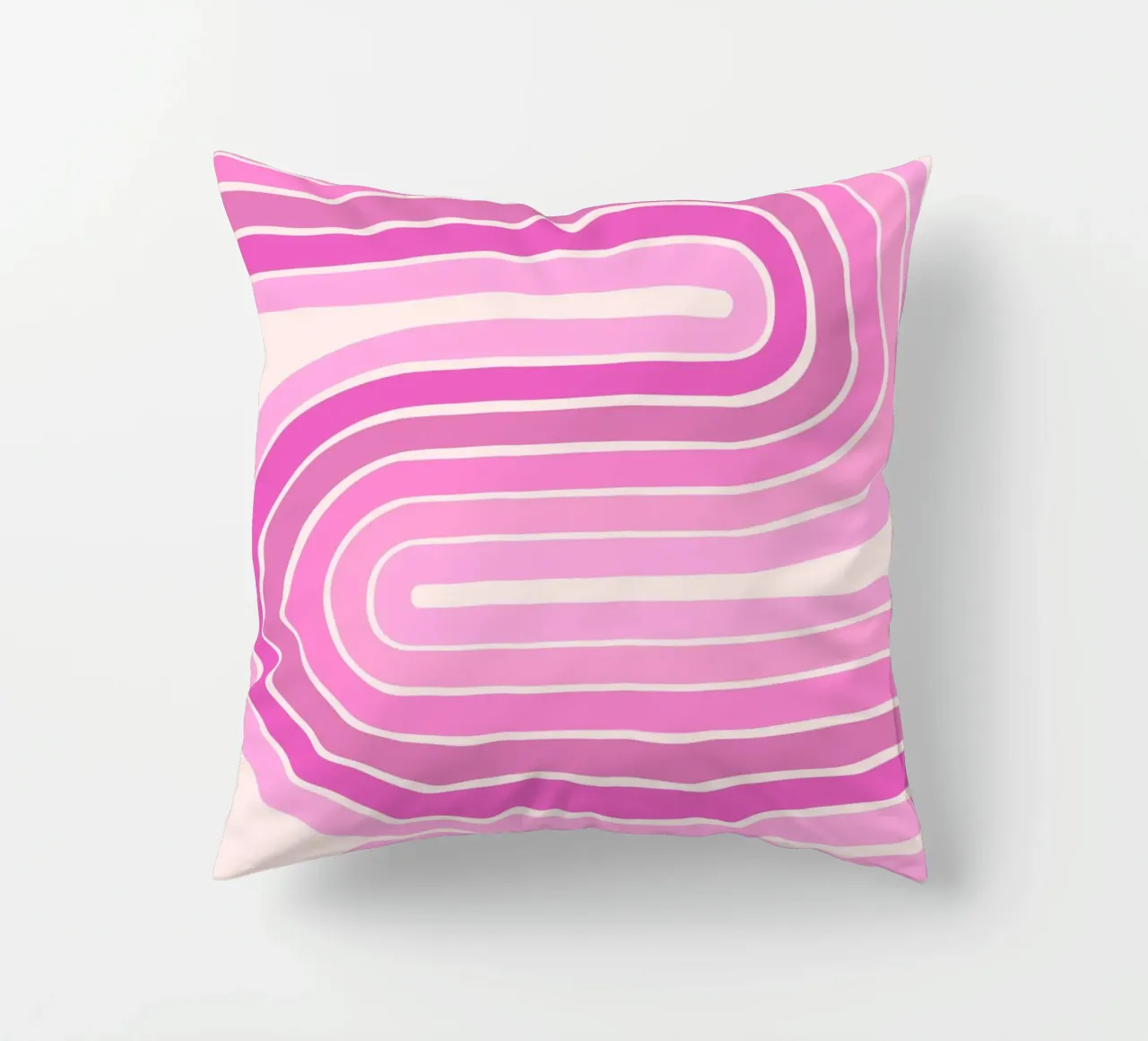 Design retrò a linee curve cuscino da The Art Club