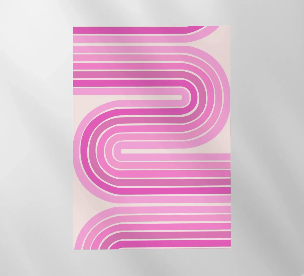Retro-Schwunglinien-Design Backlit Folie von The Art Club