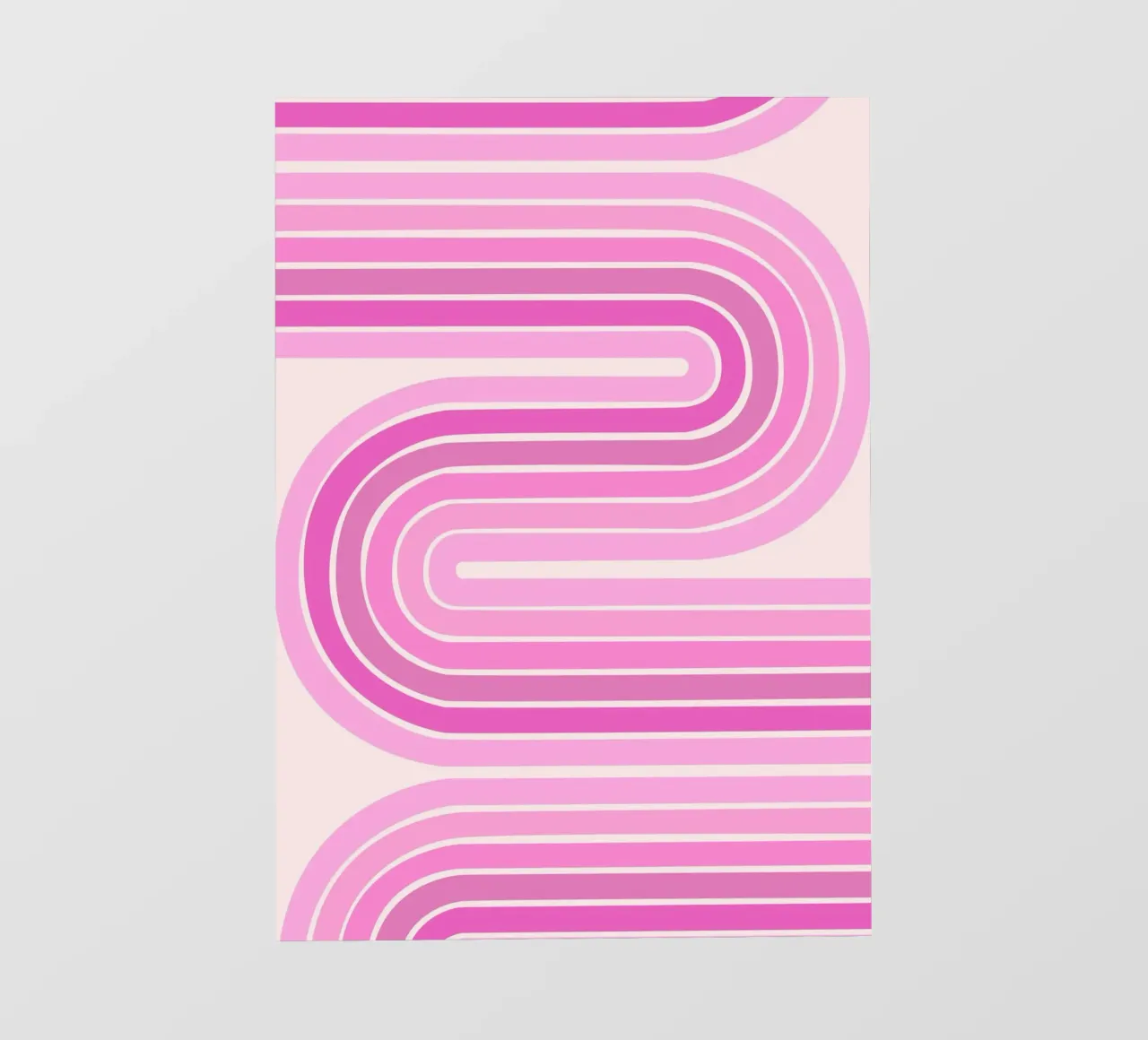 Retro-Schwunglinien-Design Backlit Folie von The Art Club