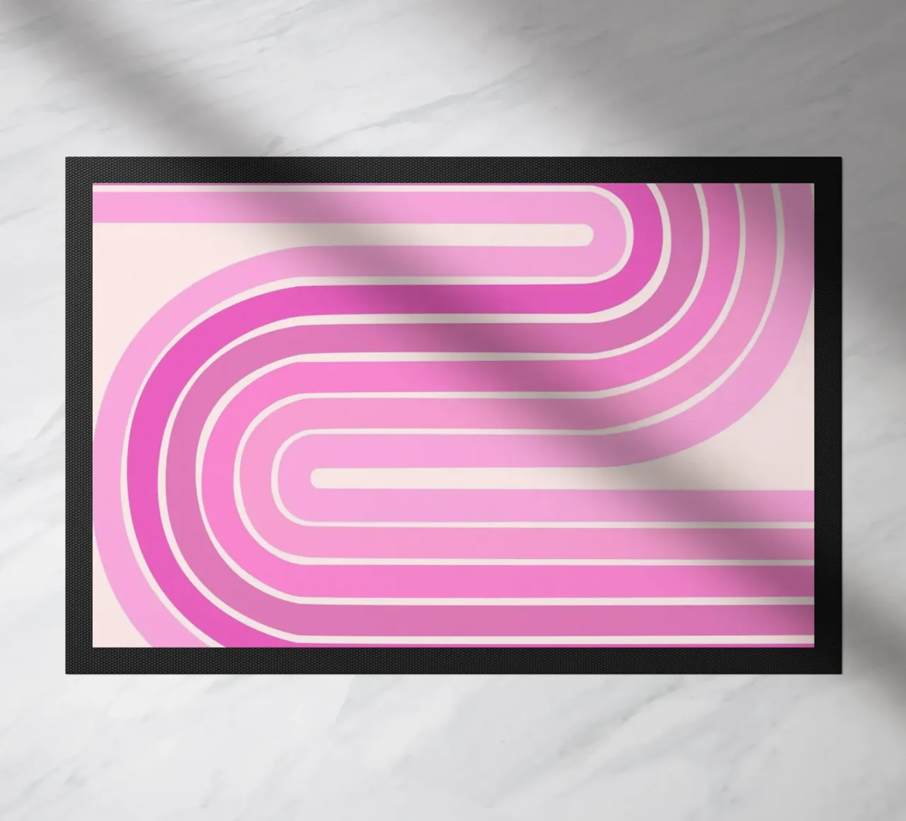 Design retrò a linee curve zerbino da The Art Club