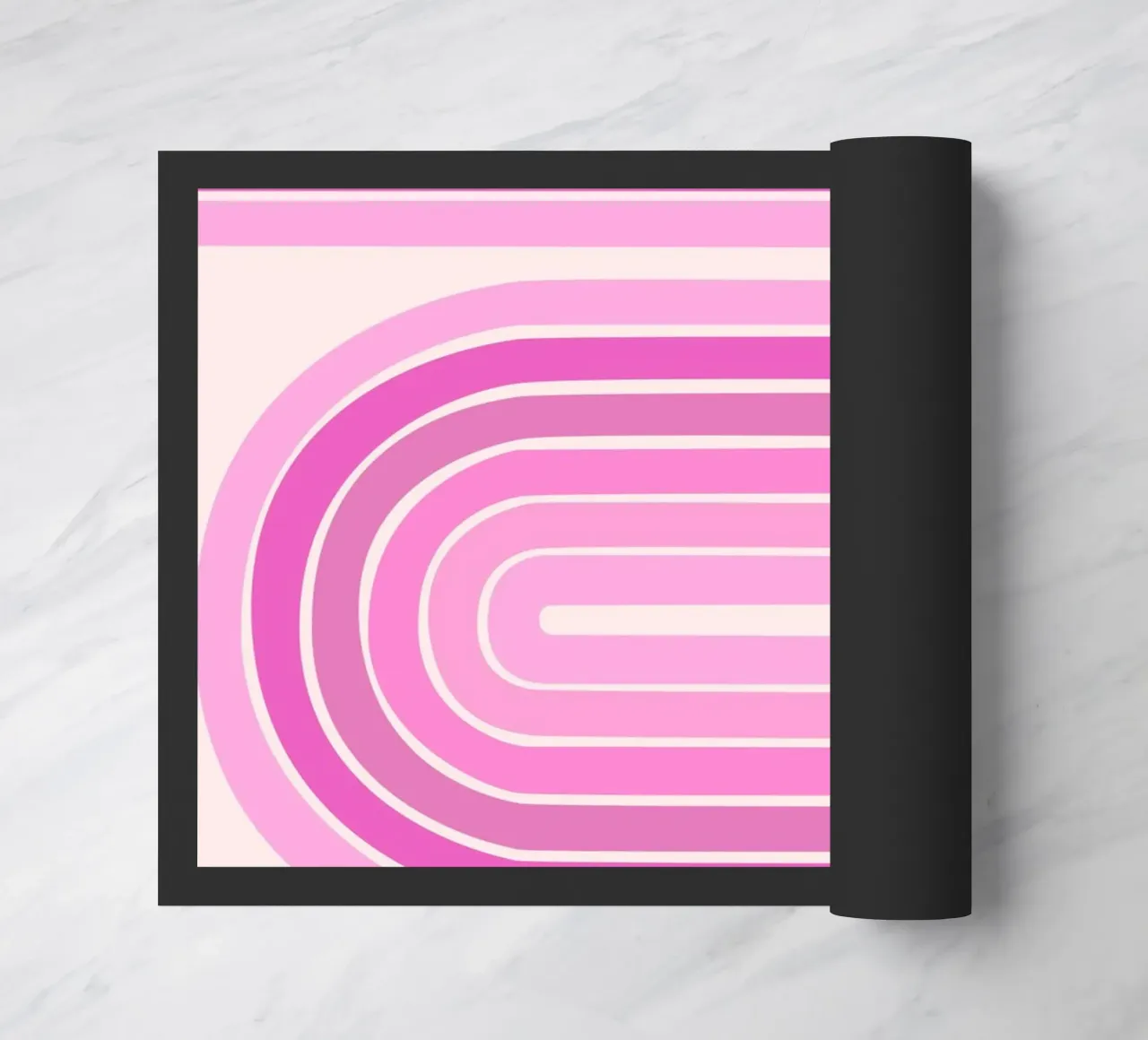 Design retrò a linee curve zerbino da The Art Club