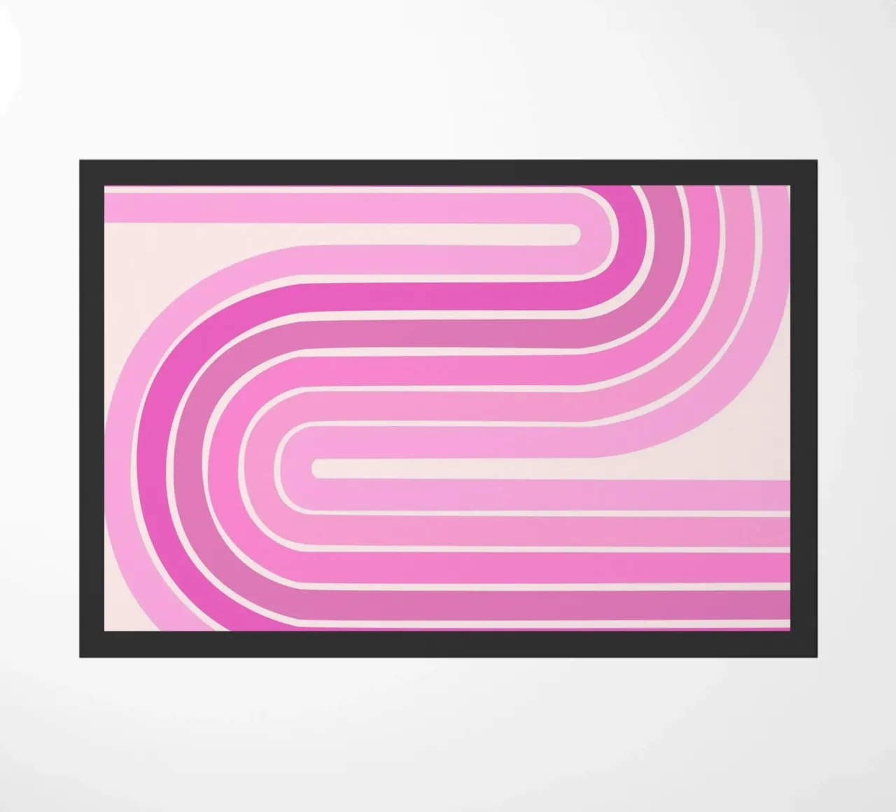 Design retrò a linee curve zerbino da The Art Club