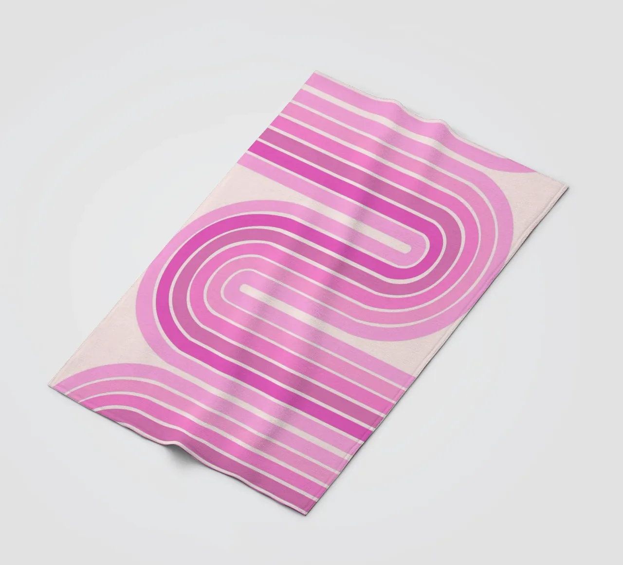 Design retrò a linee curve coperta in pile da The Art Club